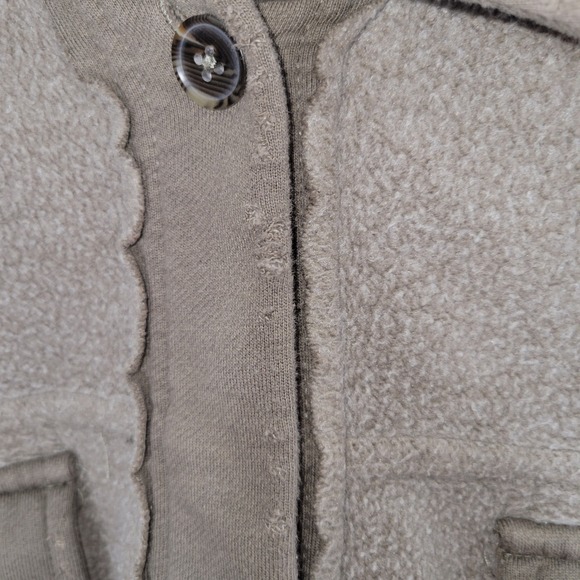 Free People Ruby Oversized Shirt Jacket Fleece Button Down Brown Read - Picture 4 of 14